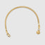Minimalist herringbone chain bracelet in 18k gold for men and women
