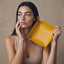 Stunning mustard vegan leather jewelry tray 7 desk tidy