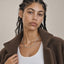white gold lip link chain necklace 
