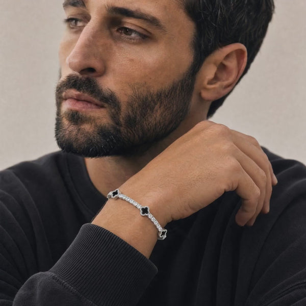 Clover tennis bracelet