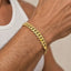 yellow gold milgrain Miami Cuban link bracelet luxury gift jewelry 