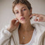 Kaaia is wearing our stunning Polaris North Star pendant in 18k white gold
