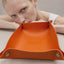 Saffron Orange Vegan Leather Jewelry Tray