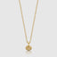 Elegant unisex Saint Christopher charm necklace in gold, ideal faith-based jewelry gift