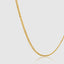 4mm minimalist Cuban link chain necklace styled and worn for modern elegance
