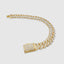 Cuban link chain bracelet 10mm with premium grade diamonds for modern men